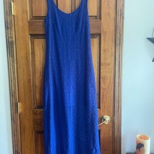 Elegant Blue Sleeveless Dress